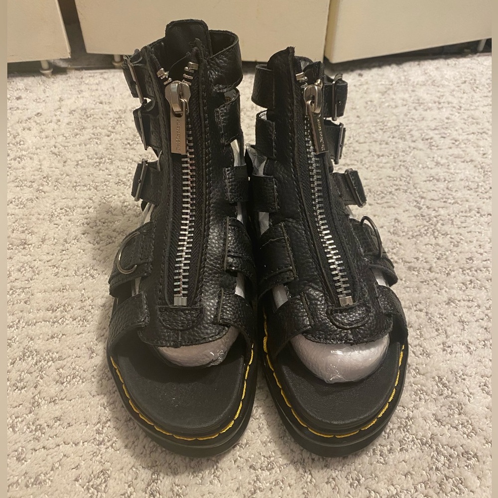 Dr. Martens Black Leather Sandals (NWOT)